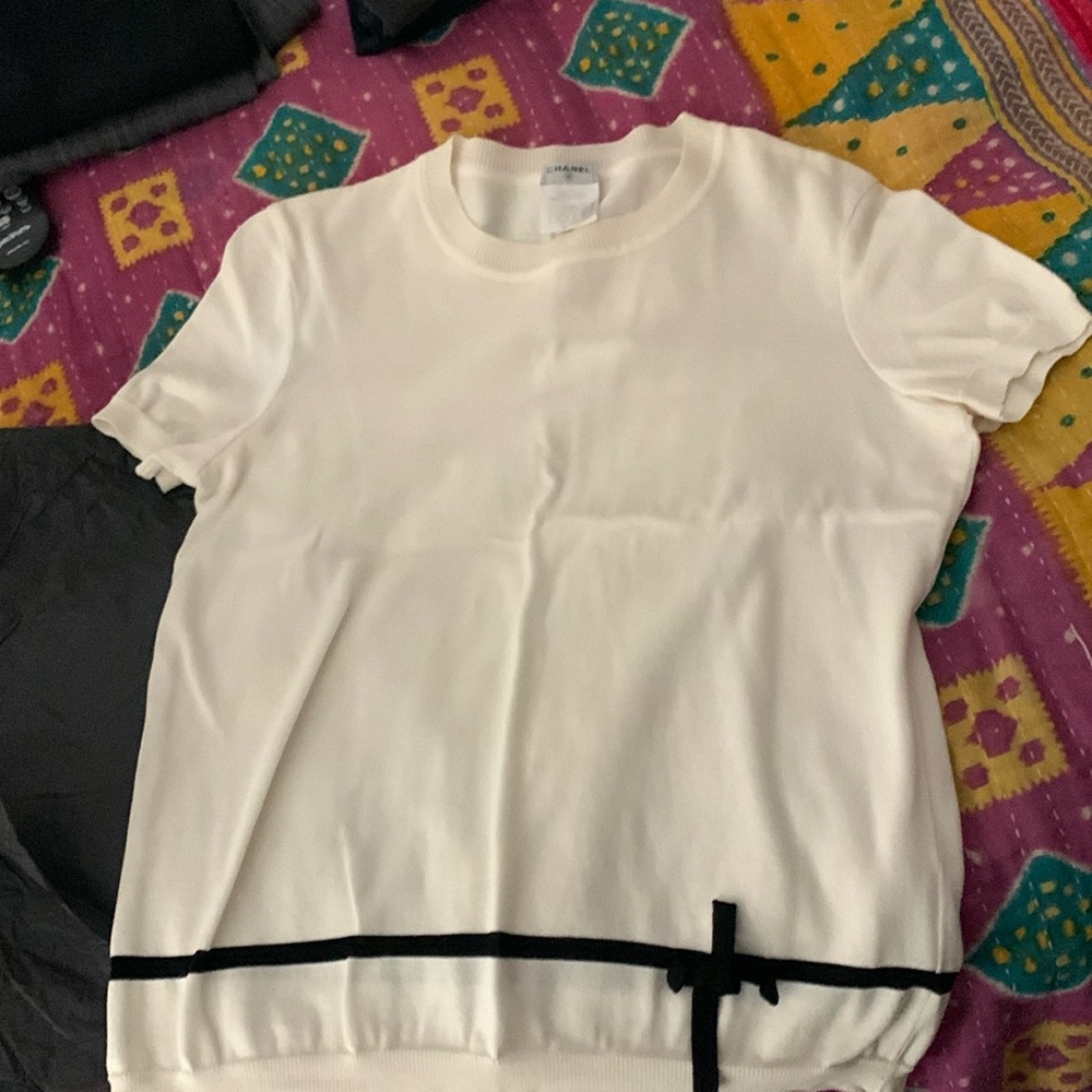 1990’’s vintage Chanel cotton knit  sweater/top